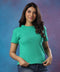 Basic Crew Neck Green Tshirt